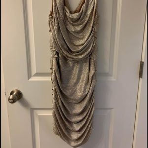 Gold Express Cocktail Dress